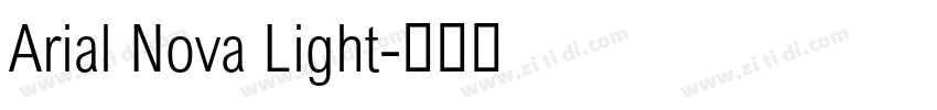 Arial Nova Light字体转换